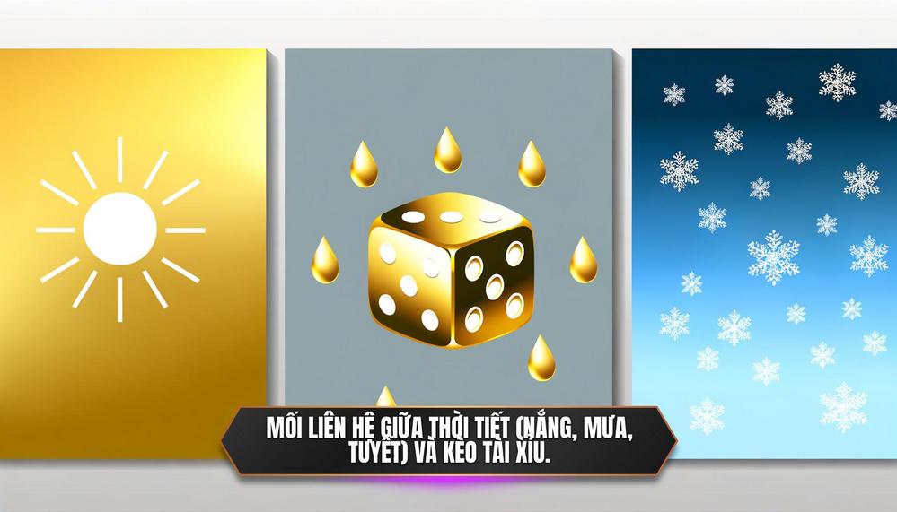 Mối liên hệ giữa thời tiết (nắng, mưa, tuyết) và kèo tài xỉu. 