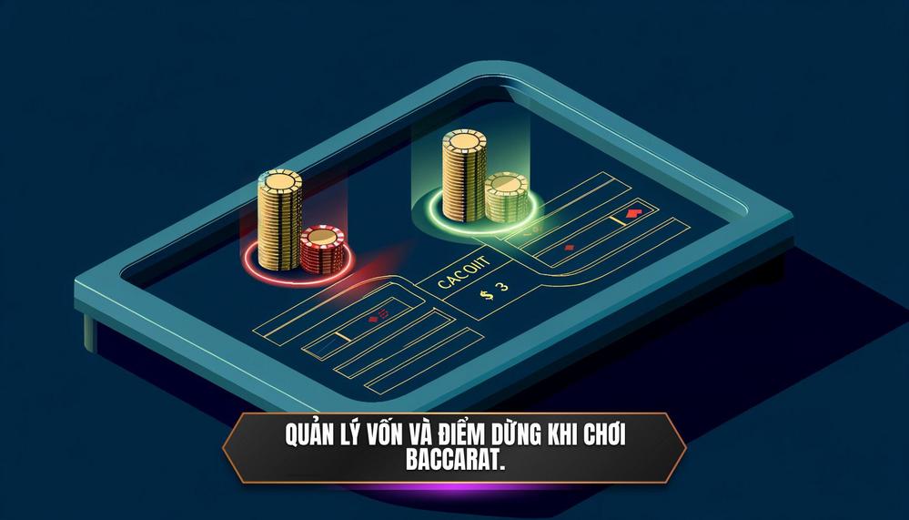 Quản lý vốn và điểm dừng khi chơi Baccarat.